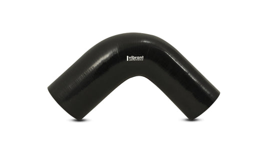 Vibrant 90 Degree Silicone Hose, 1.25" I.D. x 8.00" Leg Length - Black  - 2919